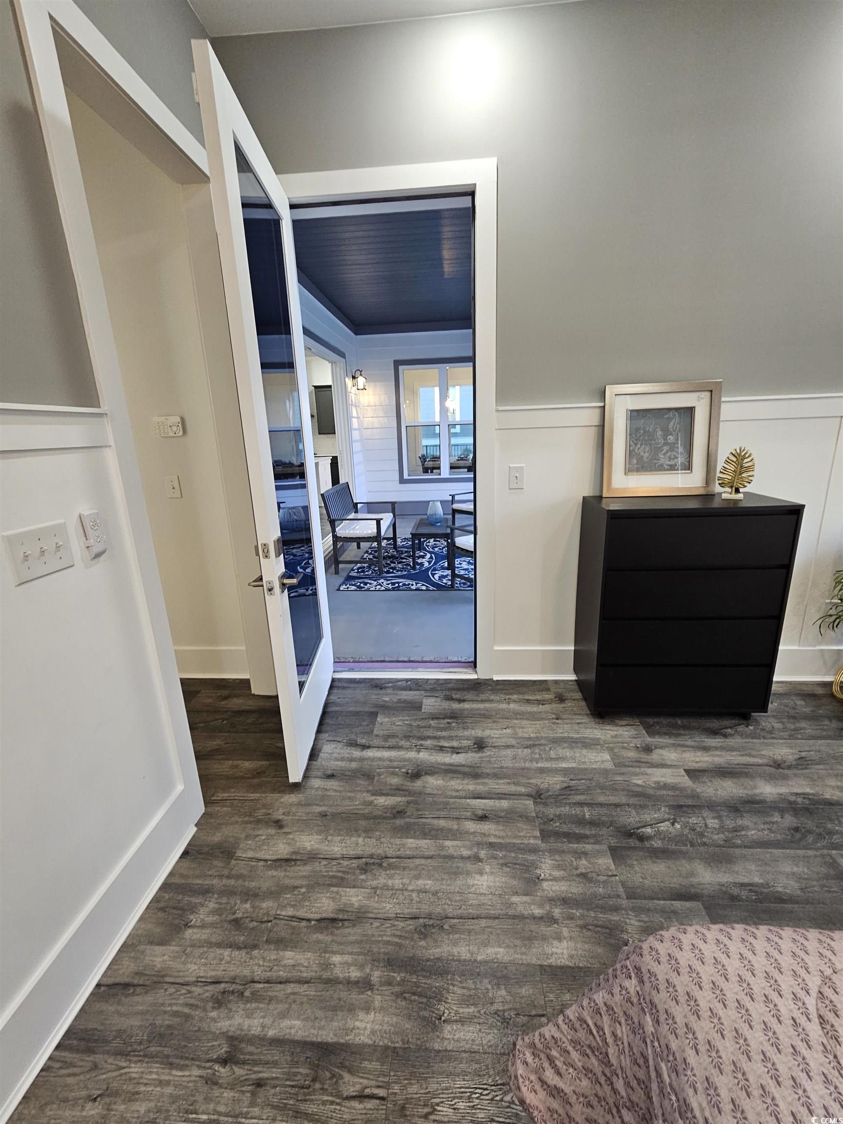 218 Rivers Edge Drive Conway, SC 29526 - Photo 19 of 40 Bedroom with dark wood-type flooring and french do