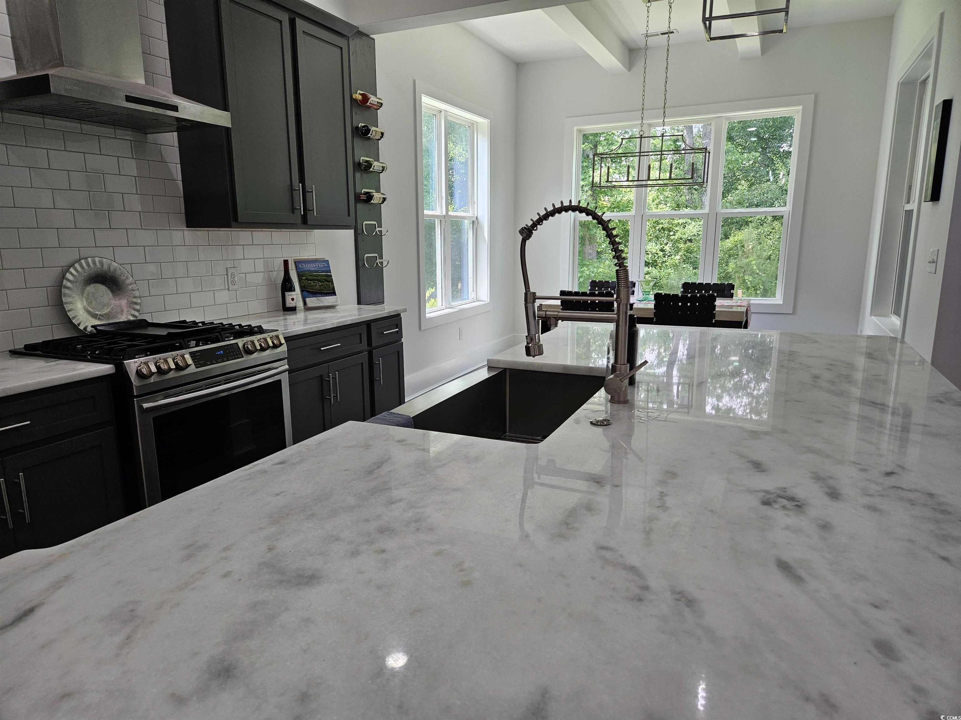 218 Rivers Edge Drive Conway, SC 29526 - Photo 9 of 40 Kitchen featuring beamed ceiling, stainless steel