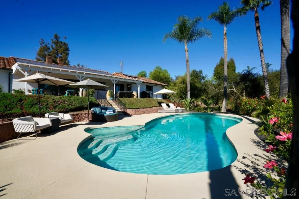 174 Vía De Casa Fallbrook, CA 92028 - Photo 40 of 47 a view of a swimming pool with a patio