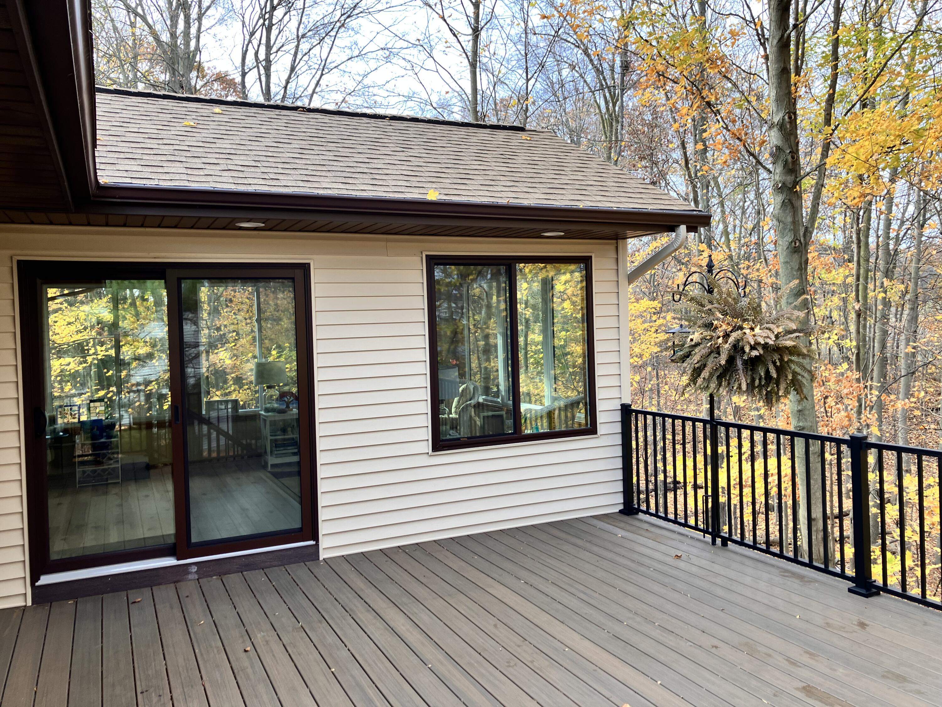 7909 Park Ridge Drive Southwest Jenison, MI 49428 - Photo 56 of 63 Looking to new room from deck 11.03.23