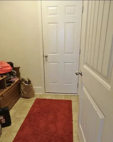 a bathroom with a tub