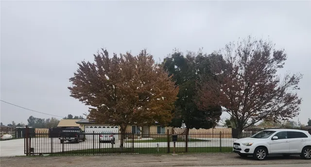 a car parked on the side of a street
