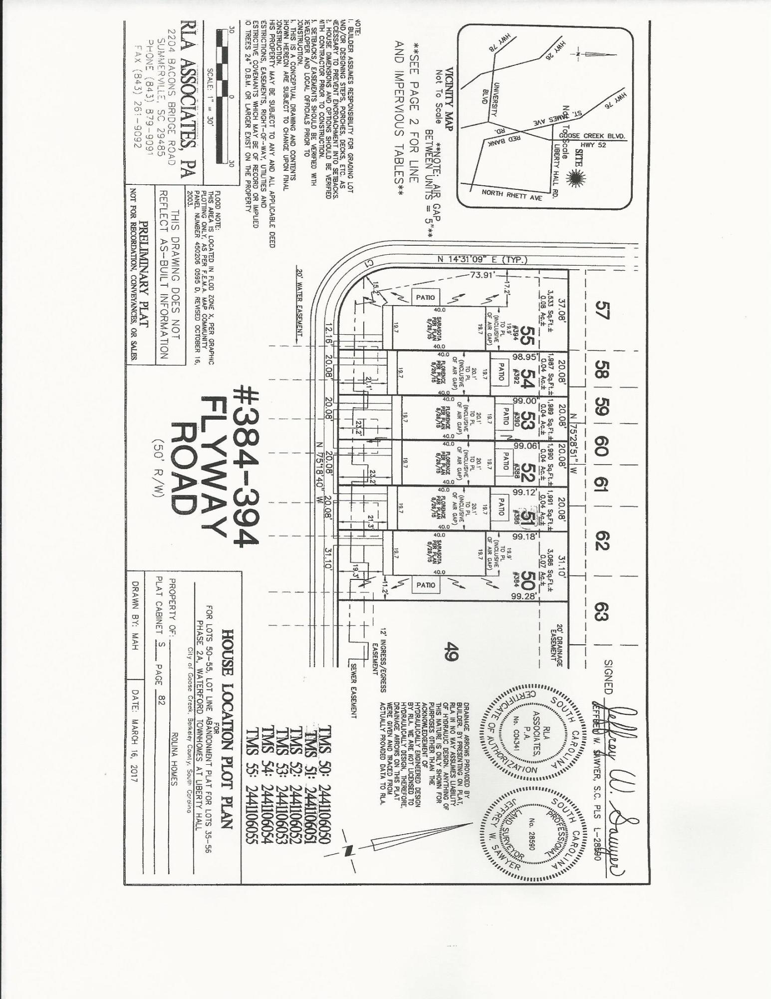 392 Flyway Road, Unit 54 Goose Creek, SC 29445 - Photo 3 of 4 Liberty Hall map