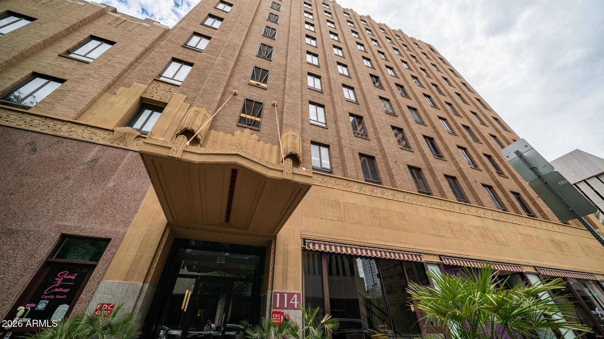 114 West Adams Street, Unit 503 Phoenix, AZ 85003 - Photo 28 of 46 a front view of a building