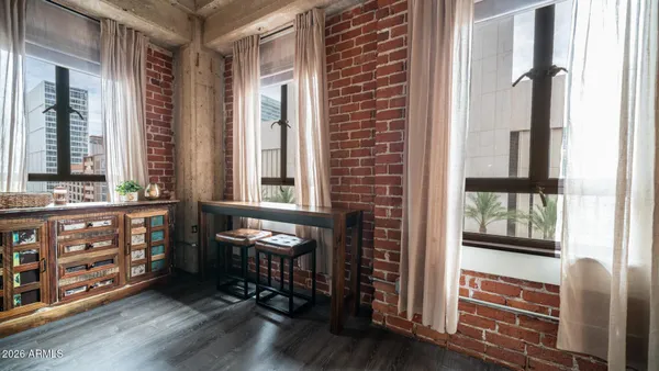 a view of a hallway with front door