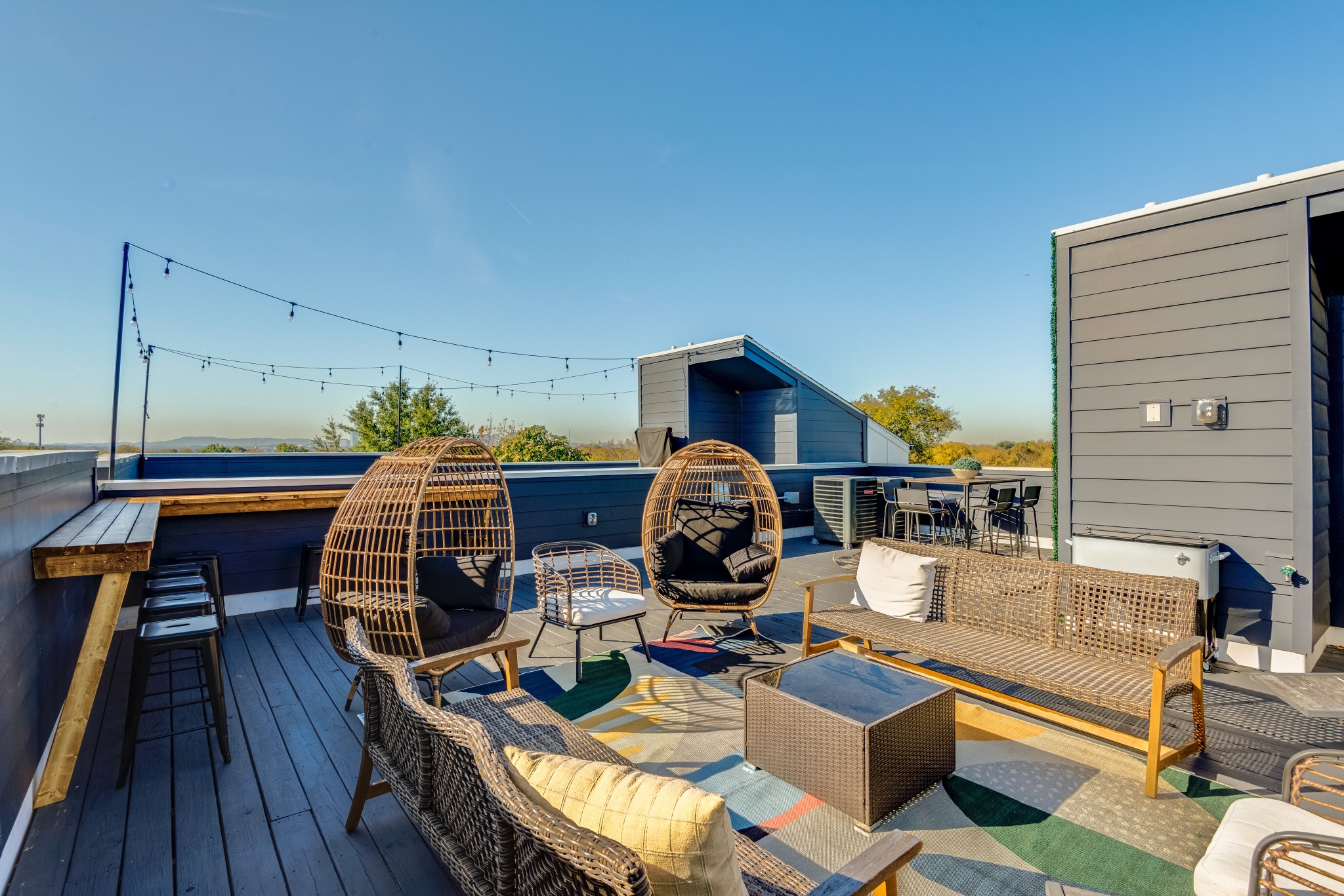 1112 Harmony Way Nashville, TN 37207 - Photo 7 of 44 a balcony with furniture and wooden floor