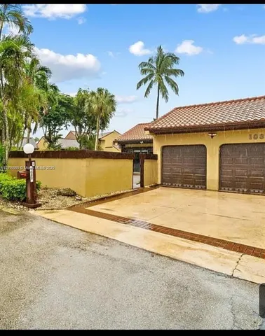 a house with a garden space