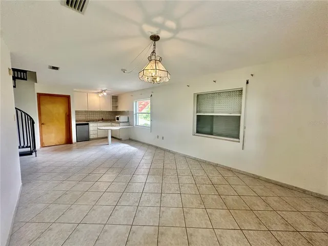 a view of an empty room