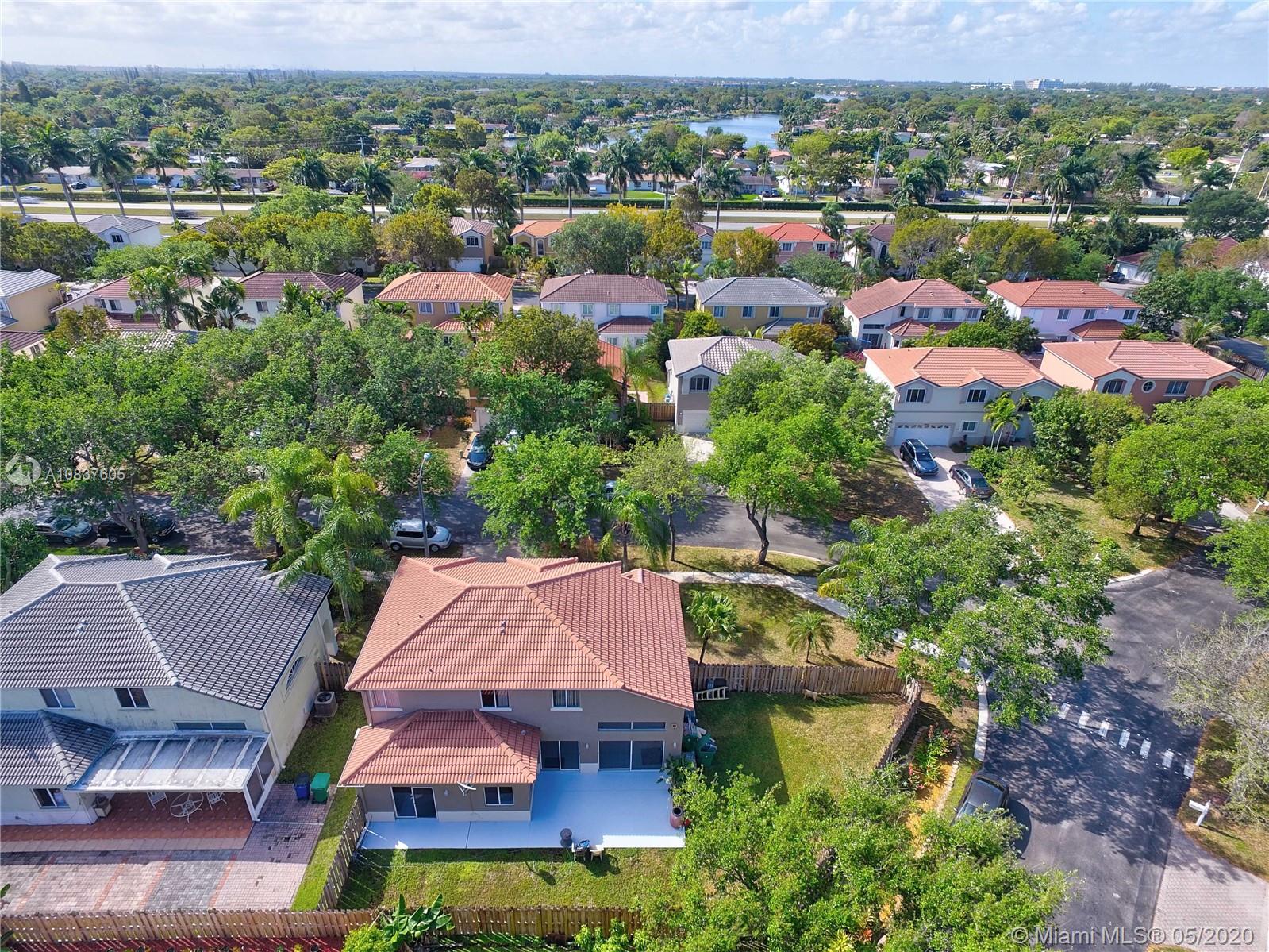 11325 Roundelay Road Cooper City, FL 33026 - Photo 45 of 46 Aerial View of fenced, corner lot.