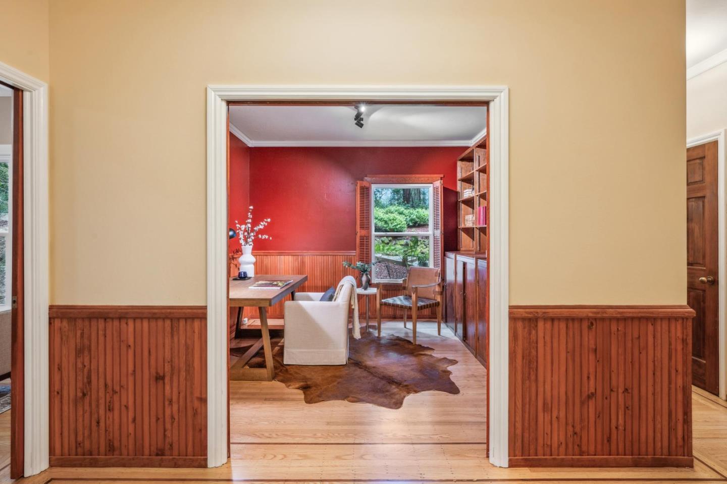 13872 Silver Sky Way Woodside, CA 94062 - Photo 27 of 78 a dining room with furniture and a window
