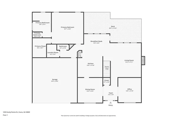 $429,900 | 1259 Hardy Pointe Drive, Evans, GA 30809