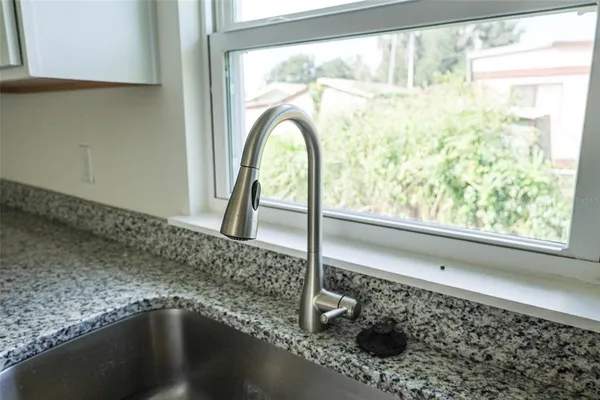 a close view of sink and tap