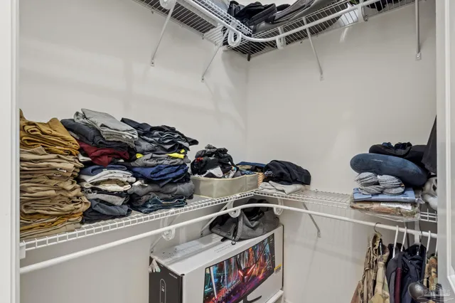 a view of walk in closet