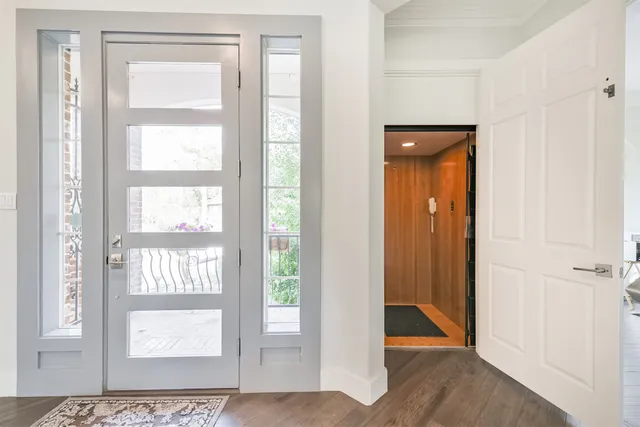 a view of an entryway door