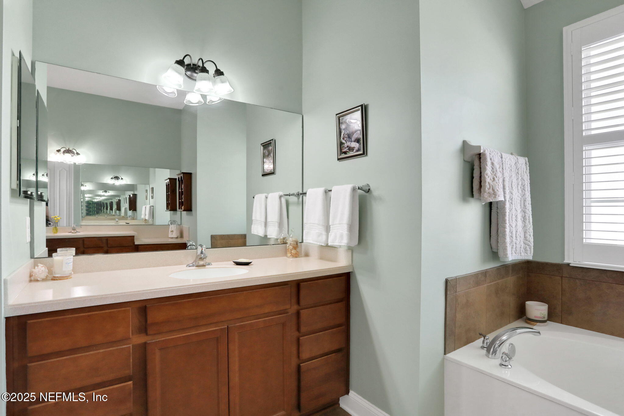 1016 Inverness Drive St. Augustine, FL 32092 - Photo 23 of 59 a bathroom with a sink and a mirror
