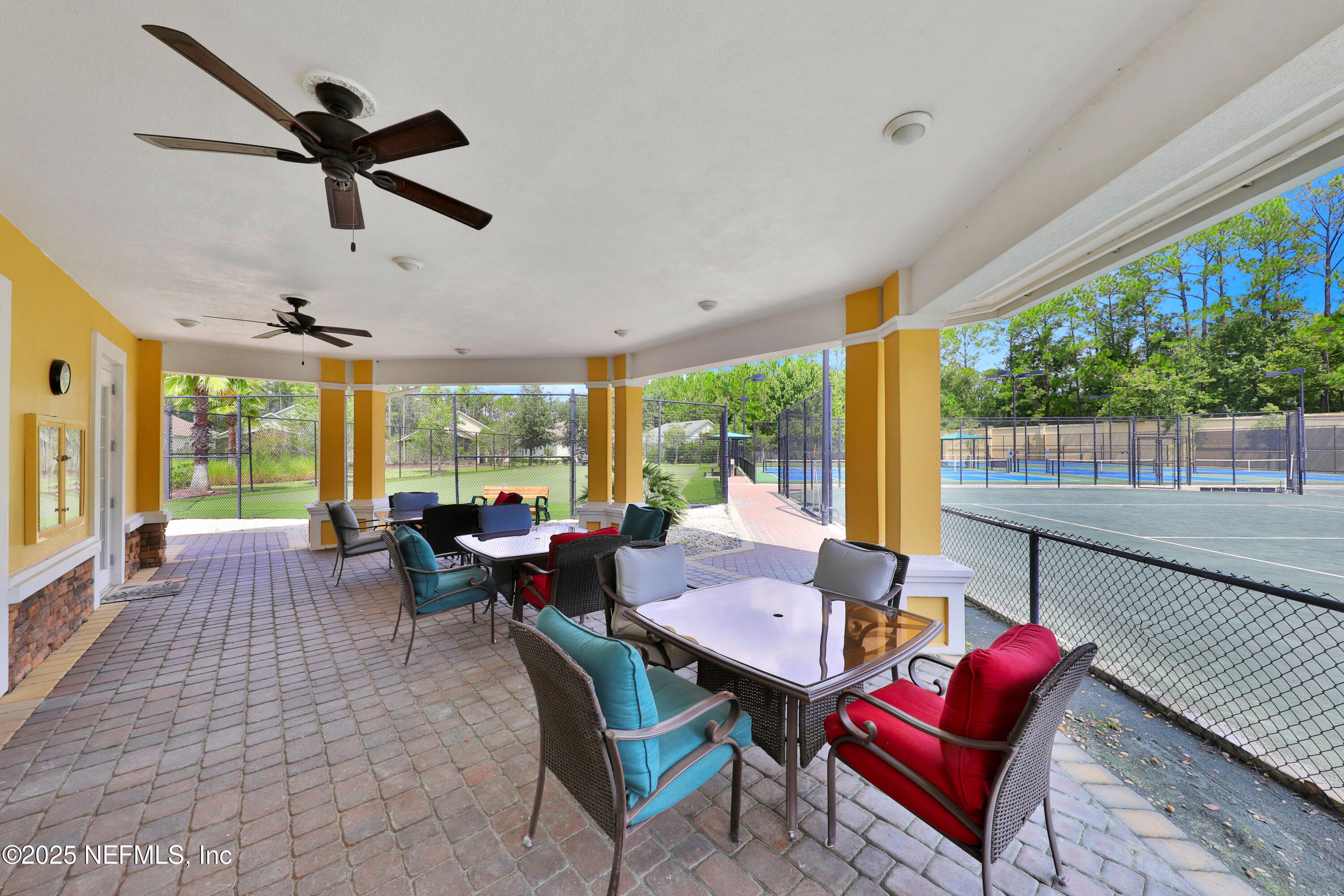 1016 Inverness Drive St. Augustine, FL 32092 - Photo 57 of 59 a living room with furniture a floor to ceiling window and a table
