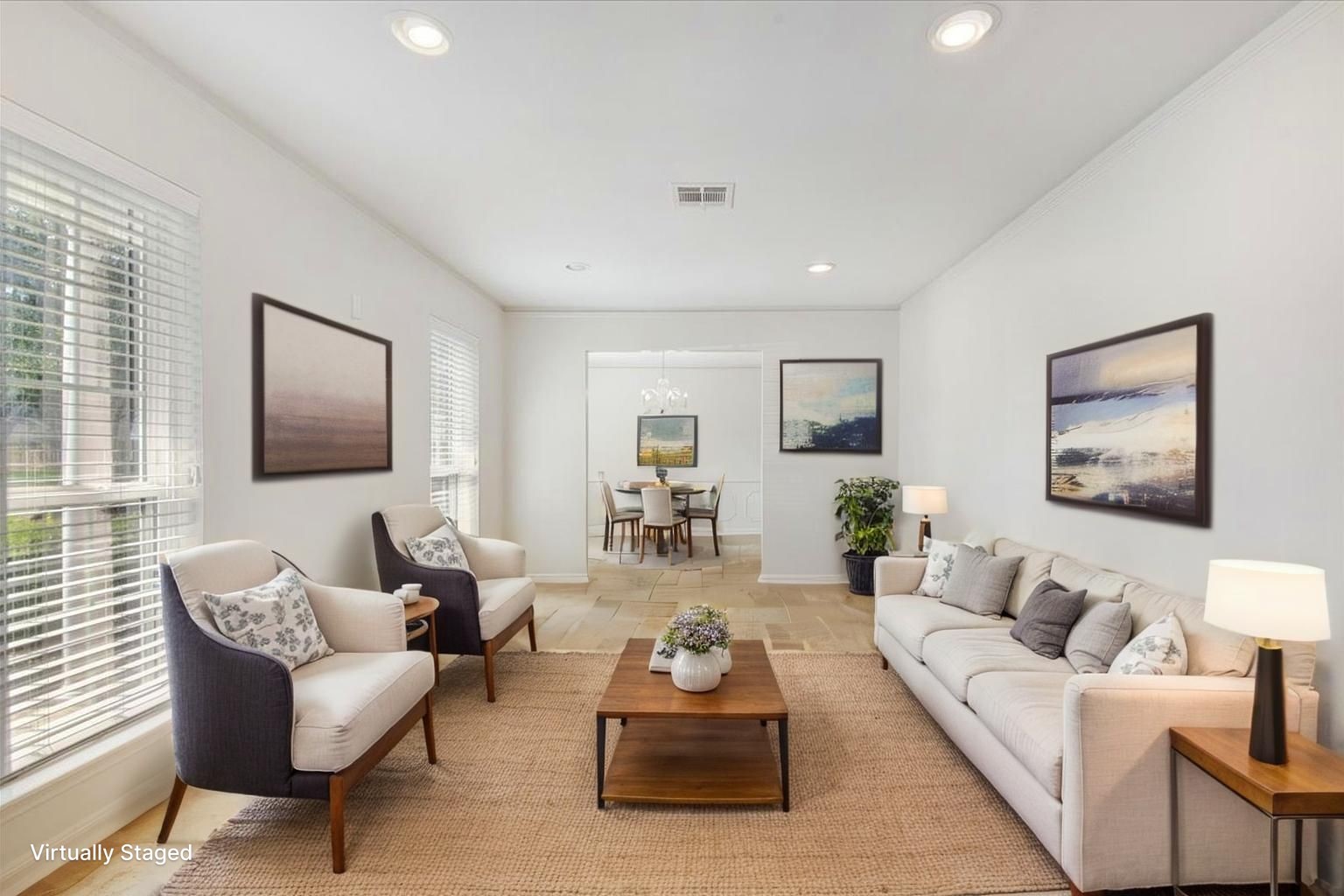 2103 Southwick Street Houston, TX 77080 - Photo 8 of 49 a living room with furniture and wooden floor