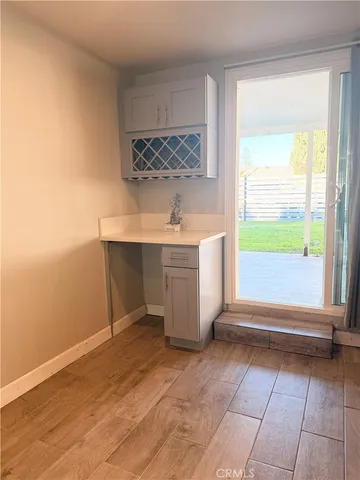 a view of workspace with a window