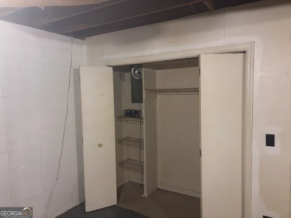 a room with closet