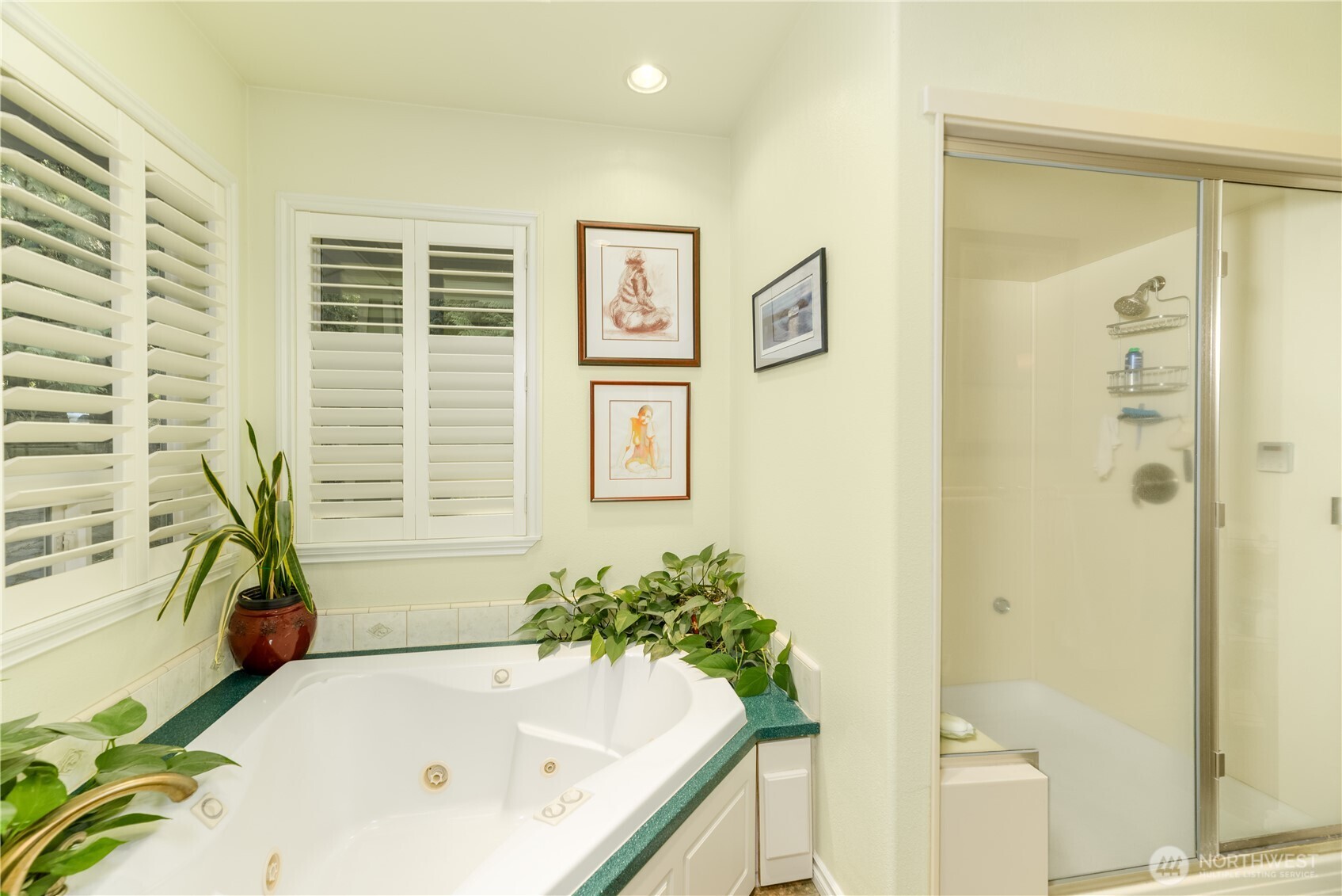 121 Buck Loop Road Sequim, WA 98382 - Photo 26 of 40 a bathroom with a tub and shower