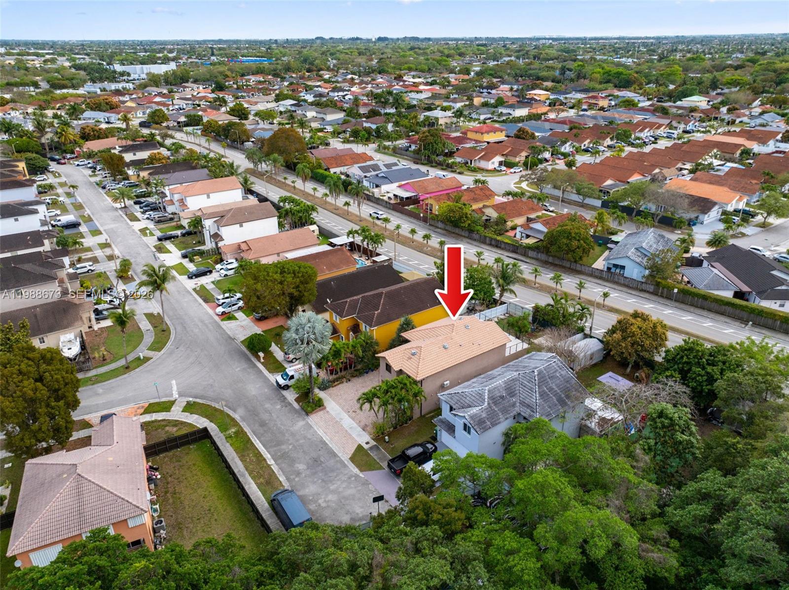 14888 Southwest 140th Street Miami, FL 33196 - Photo 54 of 76 an aerial view of residential houses with outdoor space