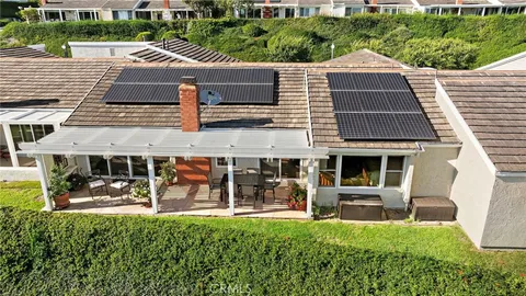 aerial view of a house
