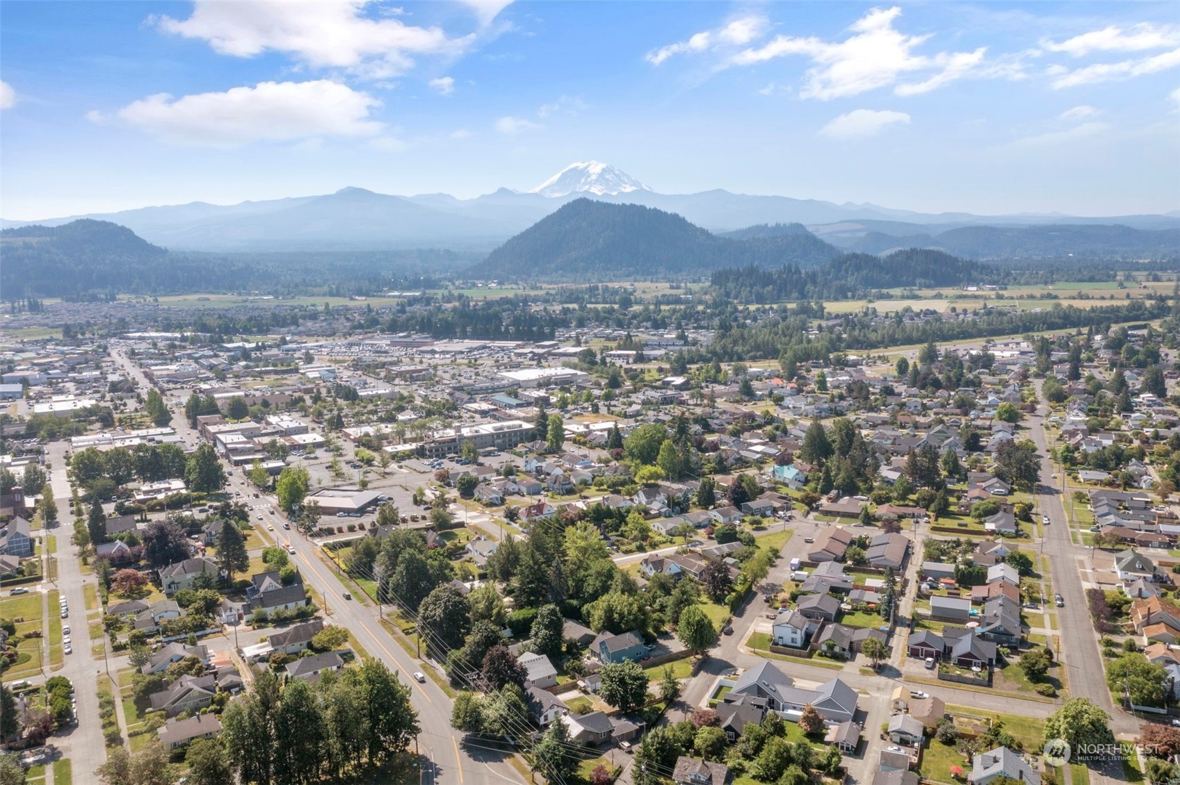 1702 Griffin Avenue Enumclaw, WA 98022 - Photo 3 of 27 an aerial view of residential house and outdoor space