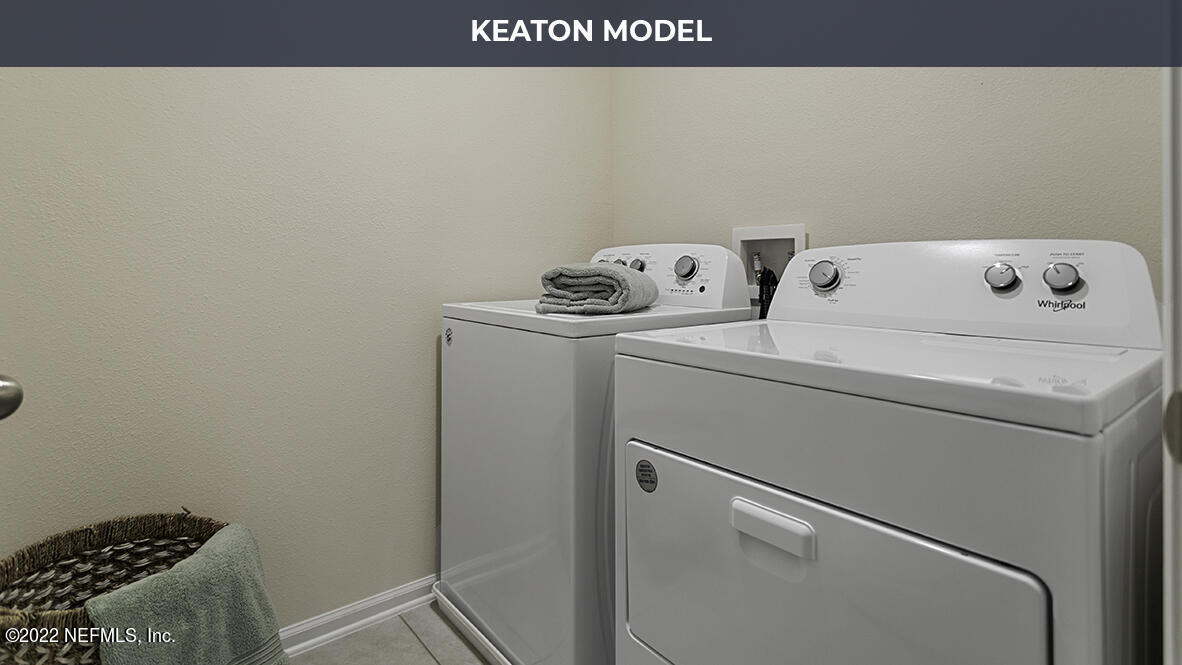 84 Barley Street St. Augustine, FL 32092 - Photo 17 of 41 a utility room with dryer and washer