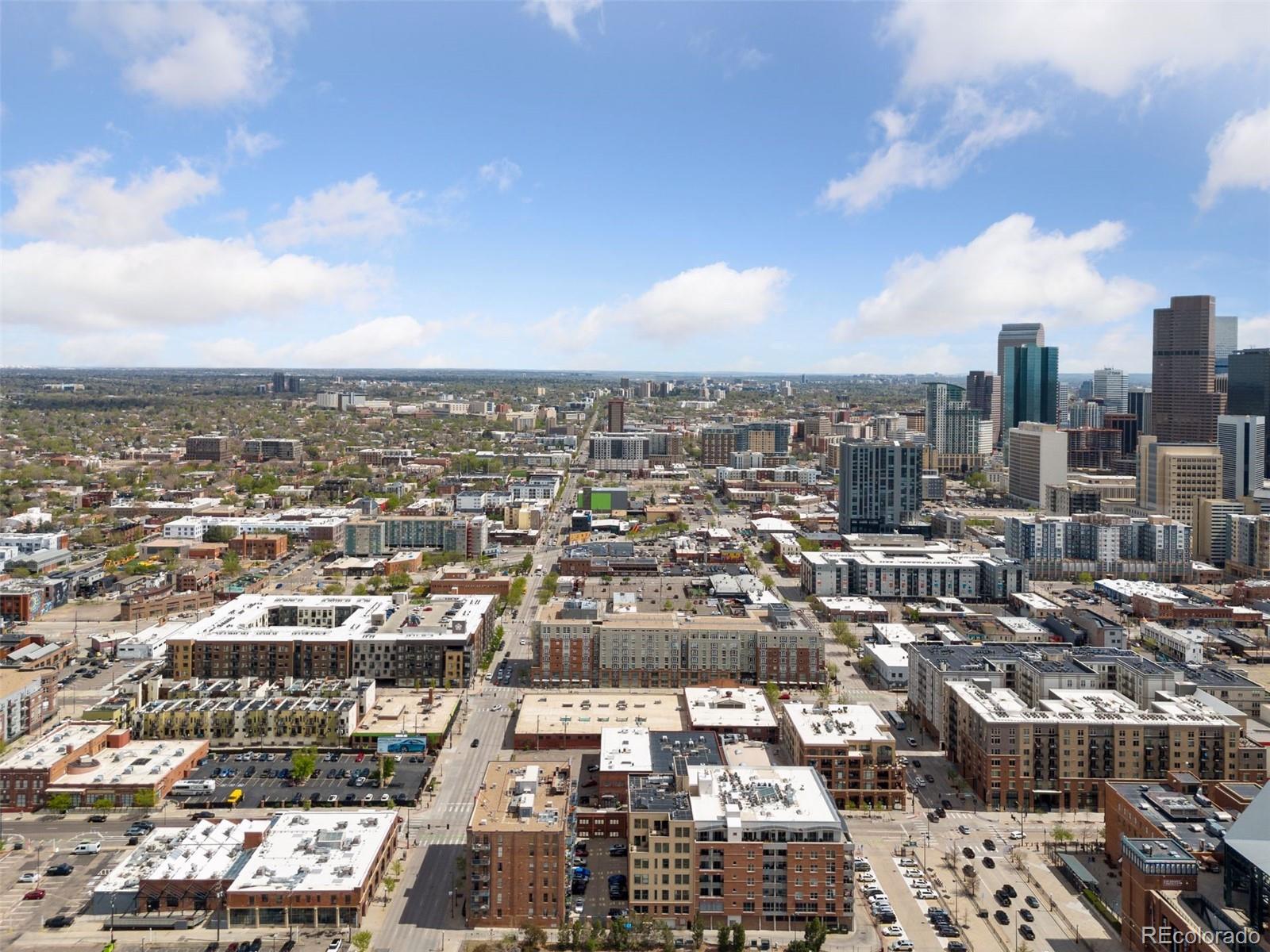 2245 Blake Street, Unit C Denver, CO 80205 - Photo 37 of 40 an aerial view of a city