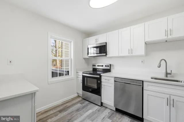 an empty room with a natural light