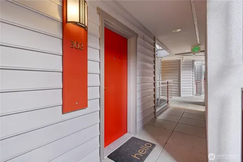 a view of front door