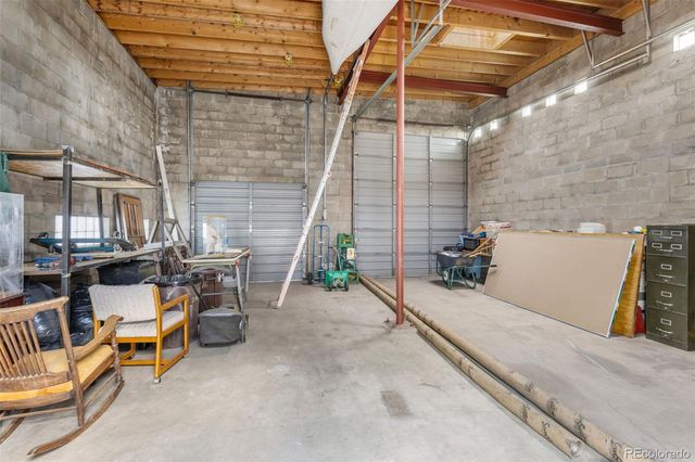 a view of storage and utility room