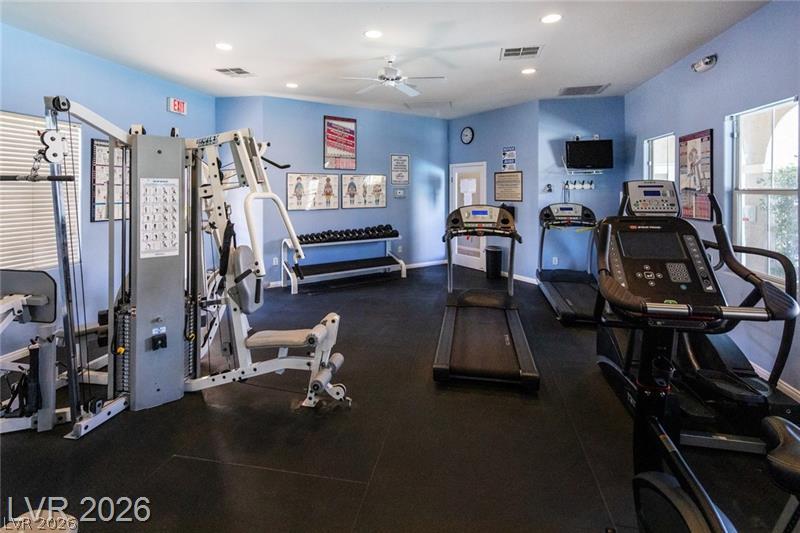 10550 West Alexander Road, Unit 2148 Las Vegas, NV 89129 - Photo 9 of 41 Maintain your active lifestyle in this well-equipped fitness area with various exercise machines.