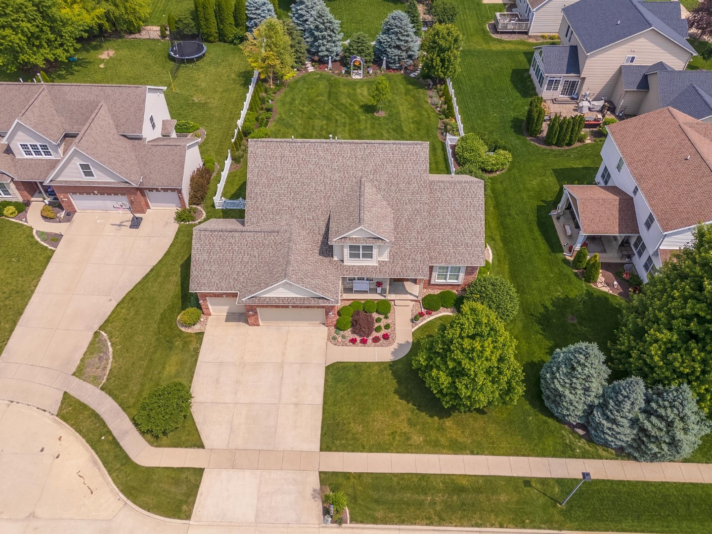 1048 Norway Court Normal, IL 61761 - Photo 78 of 83 an aerial view of residential house with outdoor space and swimming pool