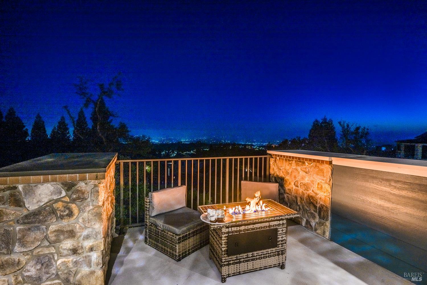 3882 Royal Manor Place Santa Rosa, CA 95404 - Photo 47 of 87 Beautiful city lights twinkle in the distance after the sunset.