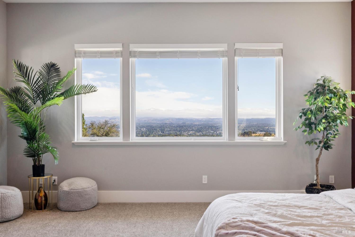 3882 Royal Manor Place Santa Rosa, CA 95404 - Photo 50 of 87 Spacious upstairs primary bedroom features bright light and clear views of Sonoma County out the large dual pane window.