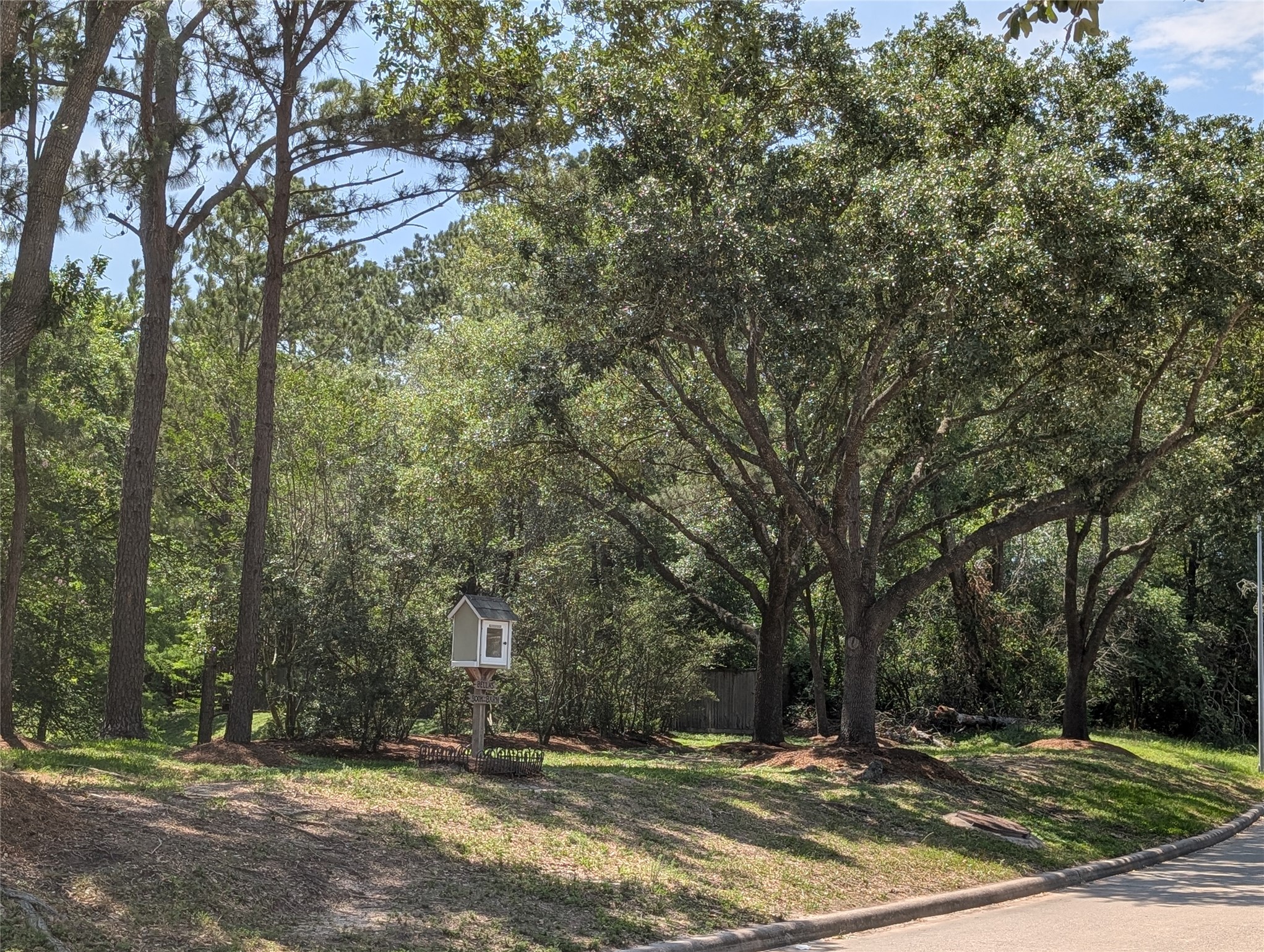 a view of outdoor space with trees