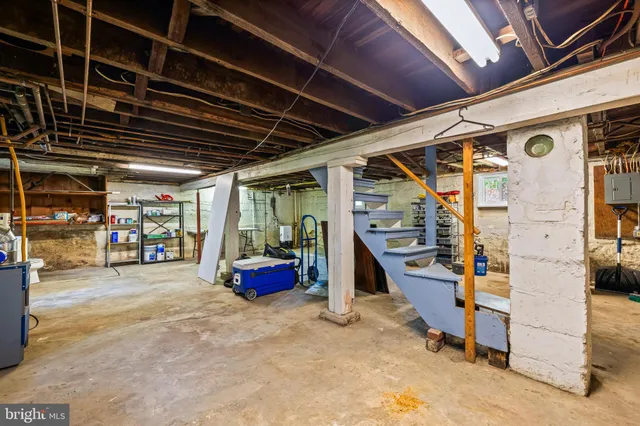 a view of storage and utility room