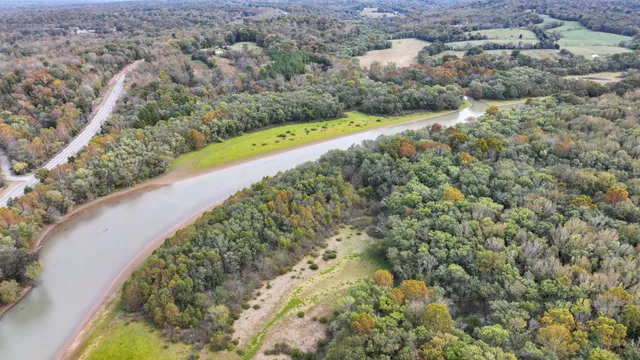 a view of a lake and outdoor space