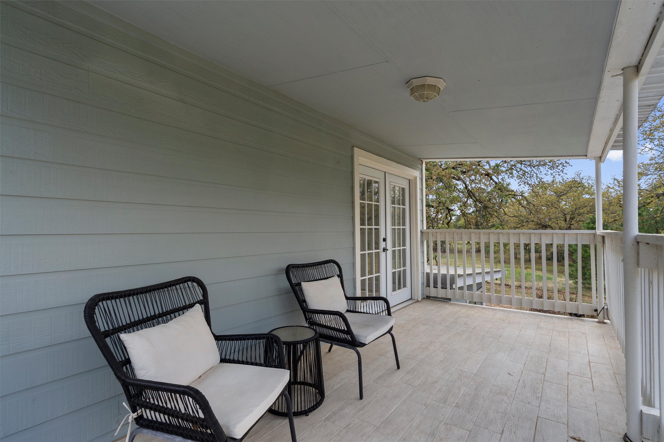 836 Cottle Town Road Smithville, TX 78957 - Photo 30 of 40 Wooden deck with french doors