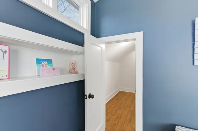 a view of hallway with window