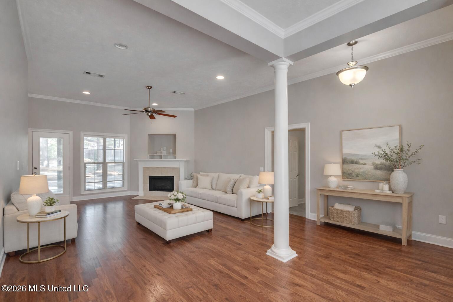 106 Highbury Cove Canton, MS 39046 - Photo 6 of 28 Living Room virtually staged