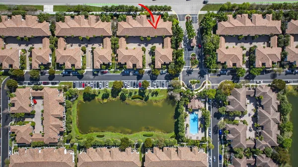 an aerial view of multiple house