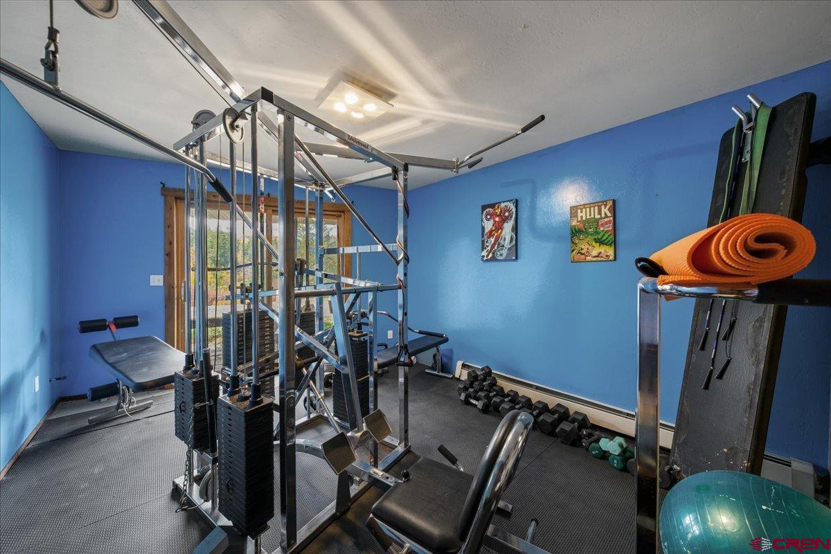 87 Which Way Ridgway, CO 81432 - Photo 19 of 45 a view of a room with gym equipment