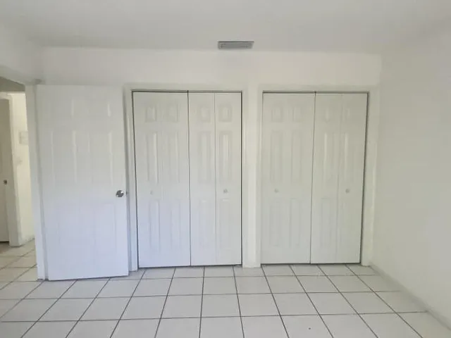 a view of a closet area