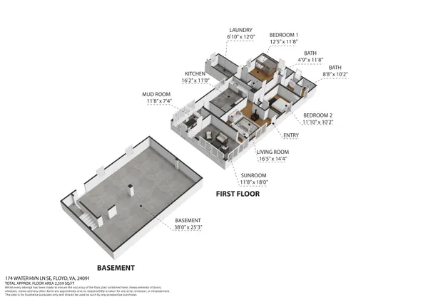 $698,900 | 174 Water Hvn Lane Southeast, Floyd, VA 24091