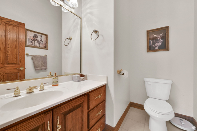 1085 Windsor Drive Provo, UT 84604 - Photo 43 of 83 Bathroom featuring vanity and light tile patterned floors