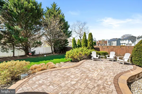a view of yard with swimming pool and green space