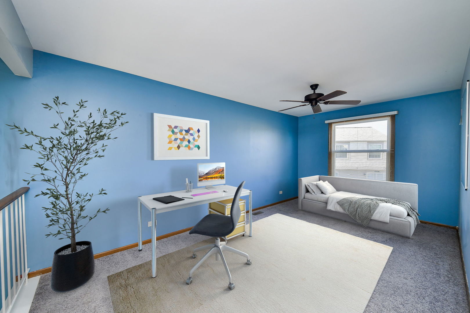 1266 Seabury Circle Carol Stream, IL 60188 - Photo 18 of 22 a bedroom with a workspace
