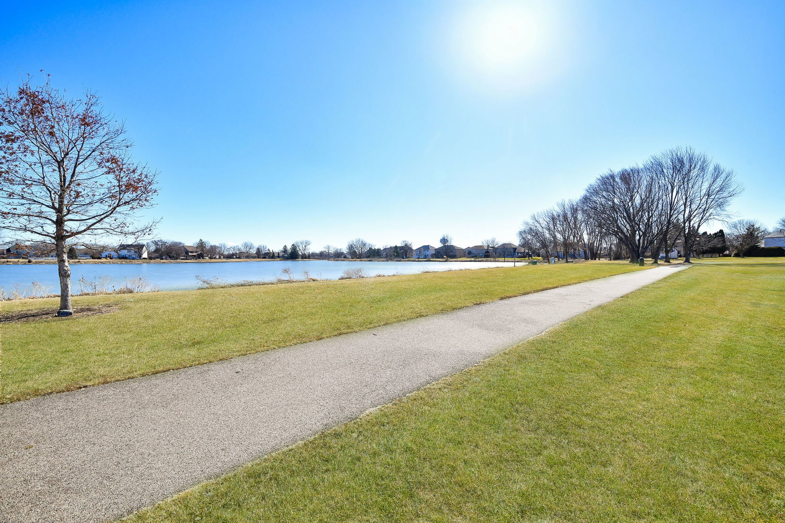 1266 Seabury Circle Carol Stream, IL 60188 - Photo 4 of 22 a view of a lake with houses in the back